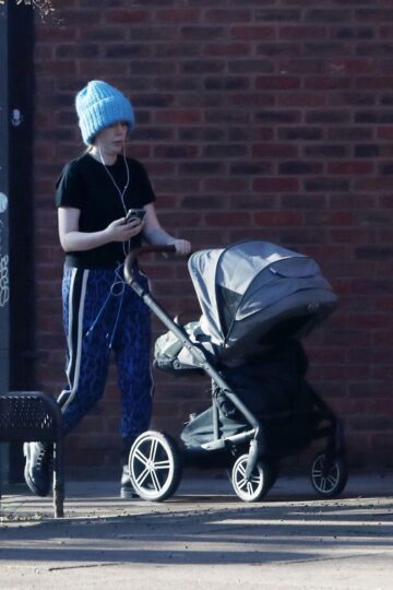 Katherine Ryan Out With Her Son Fred London