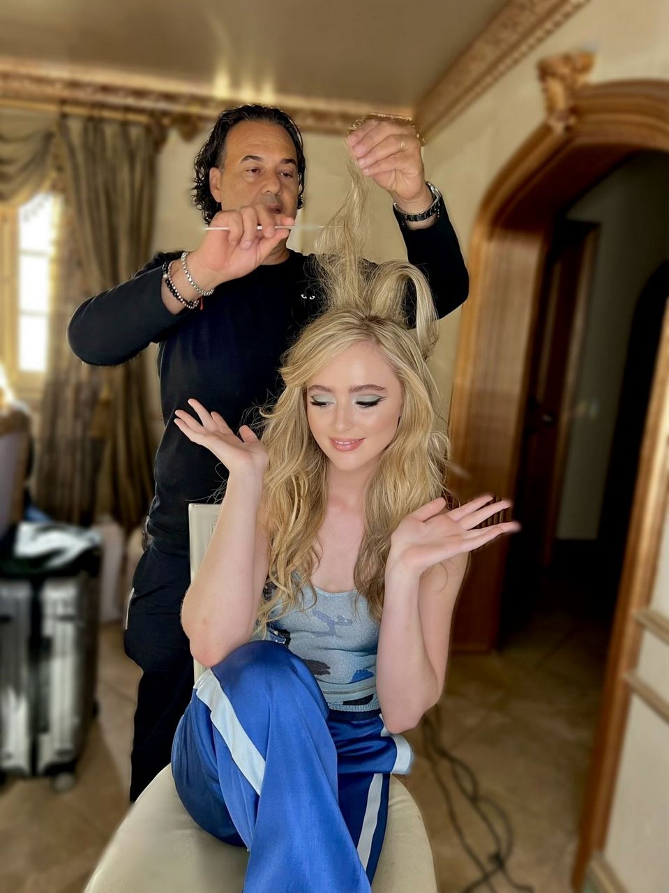 Kathryn Newton For Fflaunt Magazine Getting Ready For Dior S Garden Party March