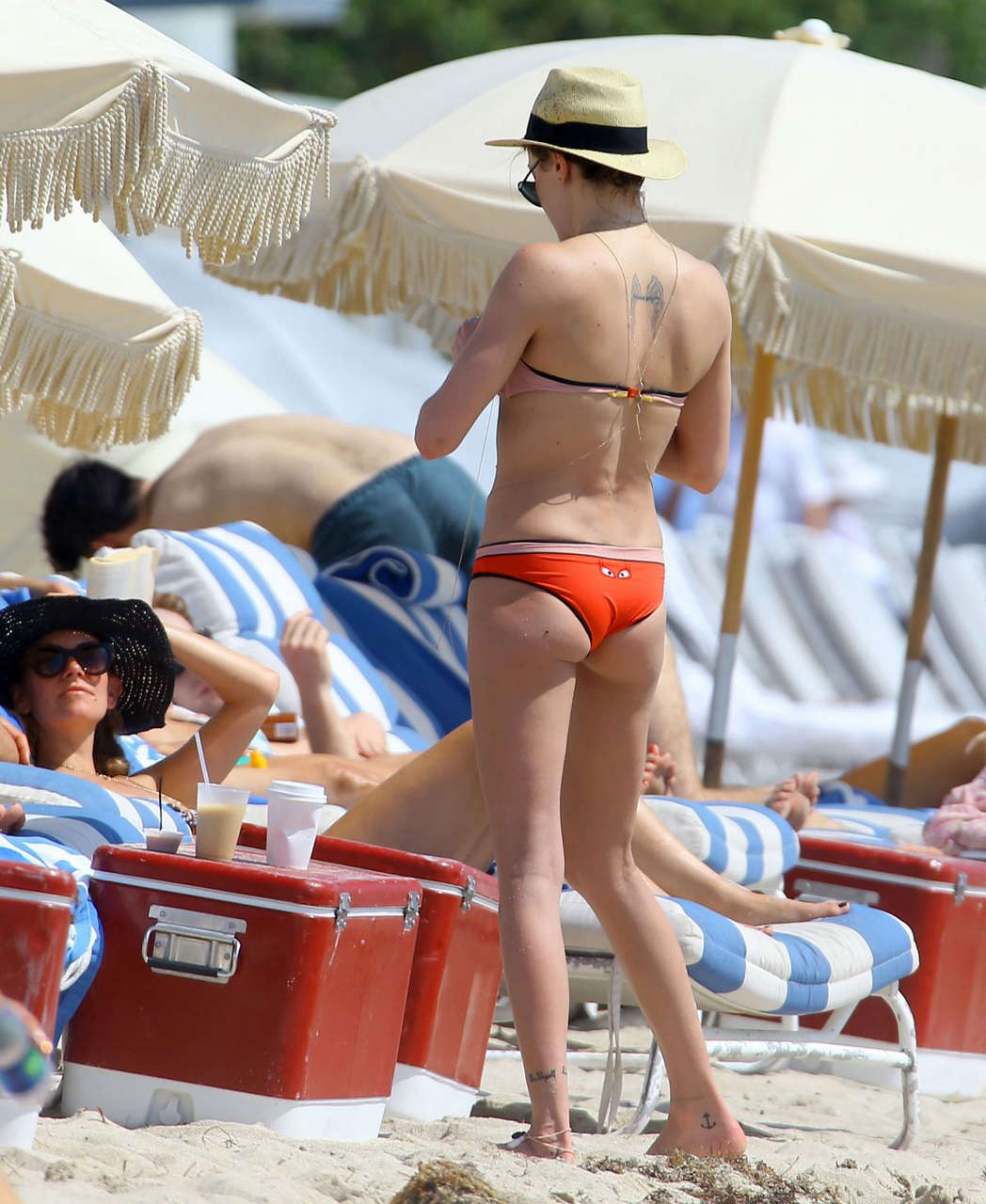 Katie Cassidy Bikini The Beach Miami