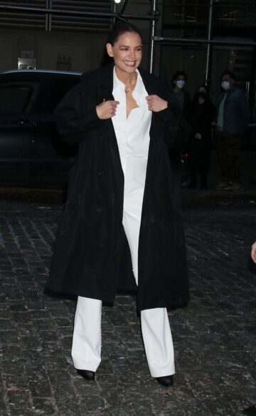 Katie Holmes Arrives Alice And Olivia Cocktail Party New York