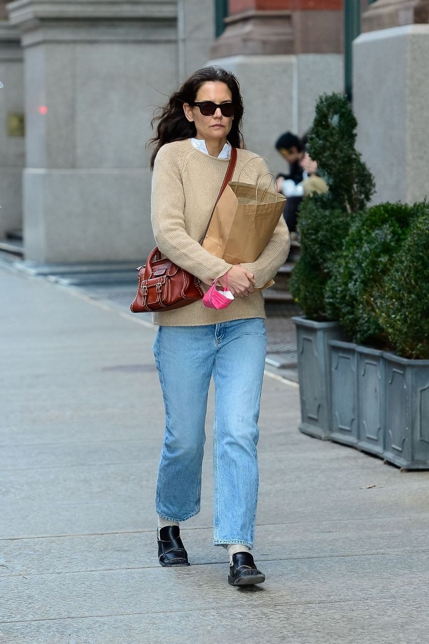 Katie Holmes Out And About New York