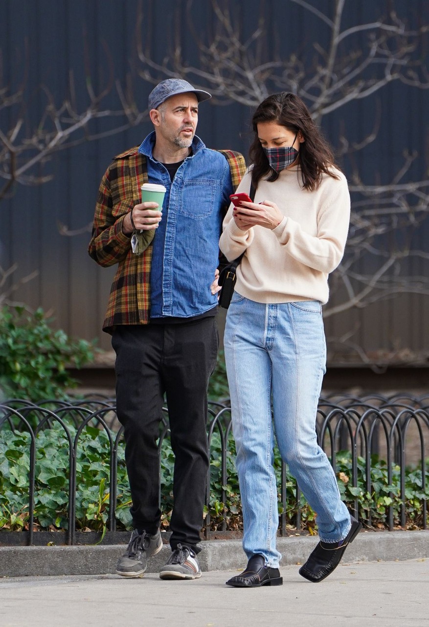 Katie Holmes Out For Coffee With Friend New York