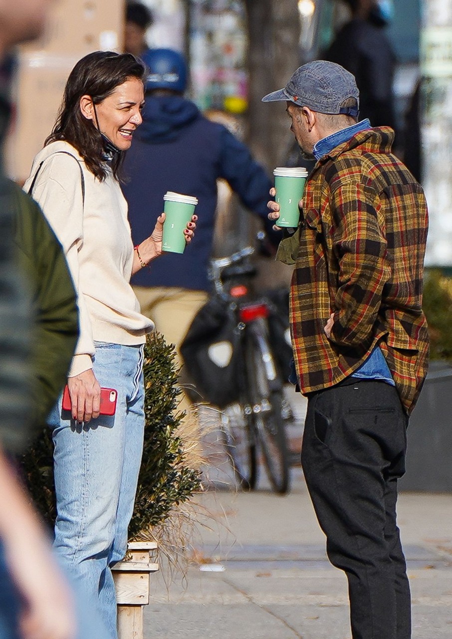 Katie Holmes Out For Coffee With Friend New York