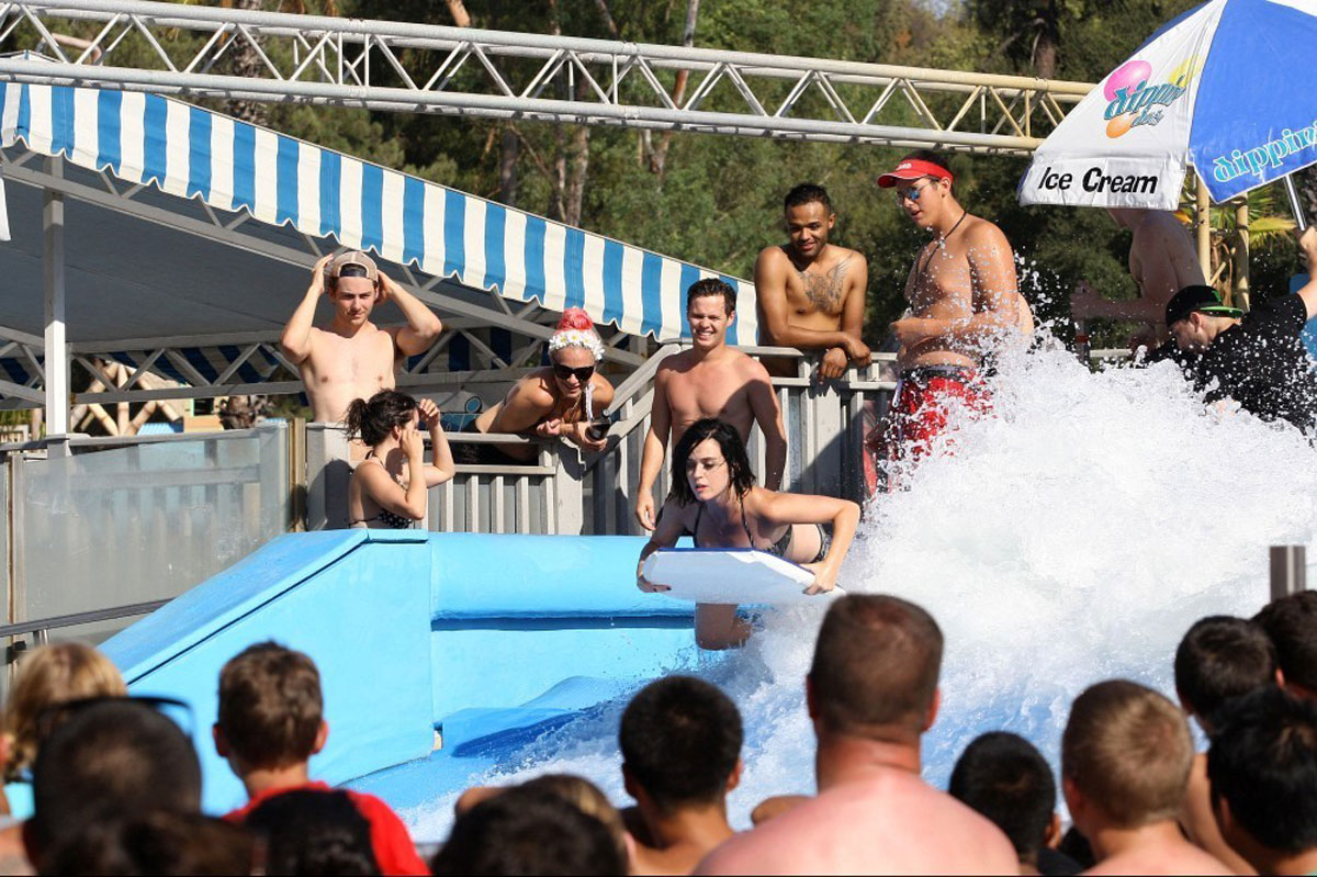 Katy Perry Bikini Bottoms Fall Down Water Park San Dimas