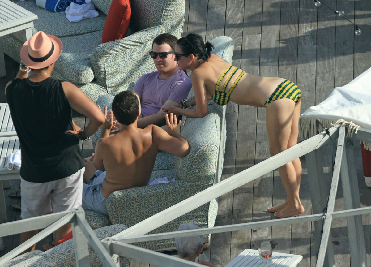 Katy Perry Bikini Candids Pool Miami