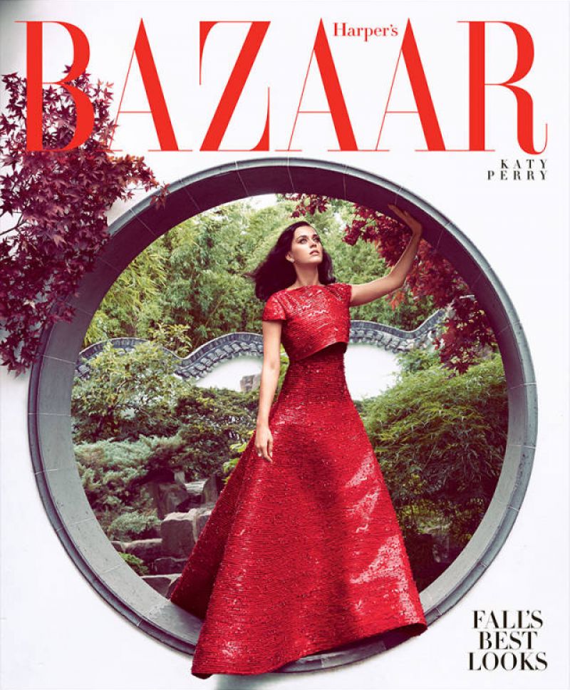 Katy Perry Harpers Bazaar Magazine October 2014 Issue