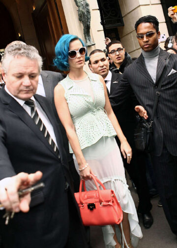 Katy Perry Leaves Her Hotel Paris
