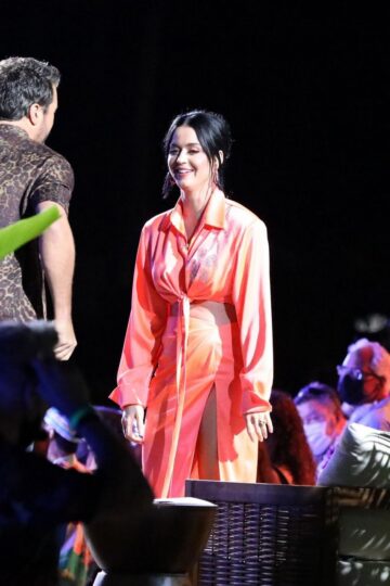 Katy Perry On Set Of 20th Season Of American Idol Honolulu