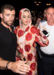 Katy Perry Pepperoni Pizza Outfit Philidelphia Museum Art