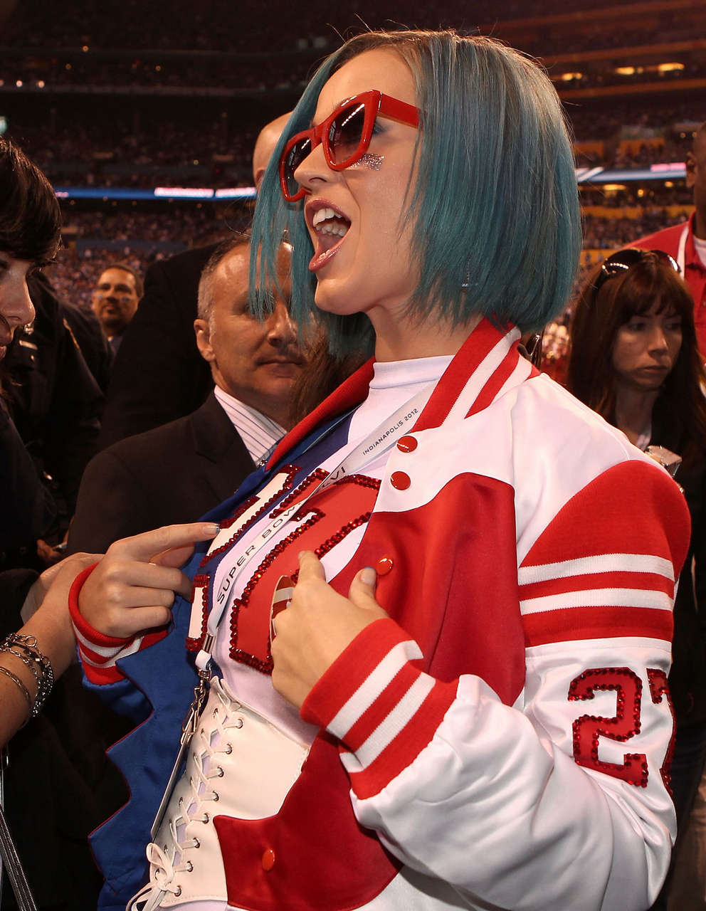 Katy Perry Super Bowl Xlvi Pre Game Show Indianapolis