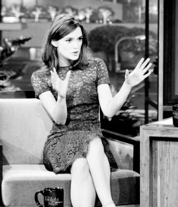 Keira Knightley During An Interview With Host Jay