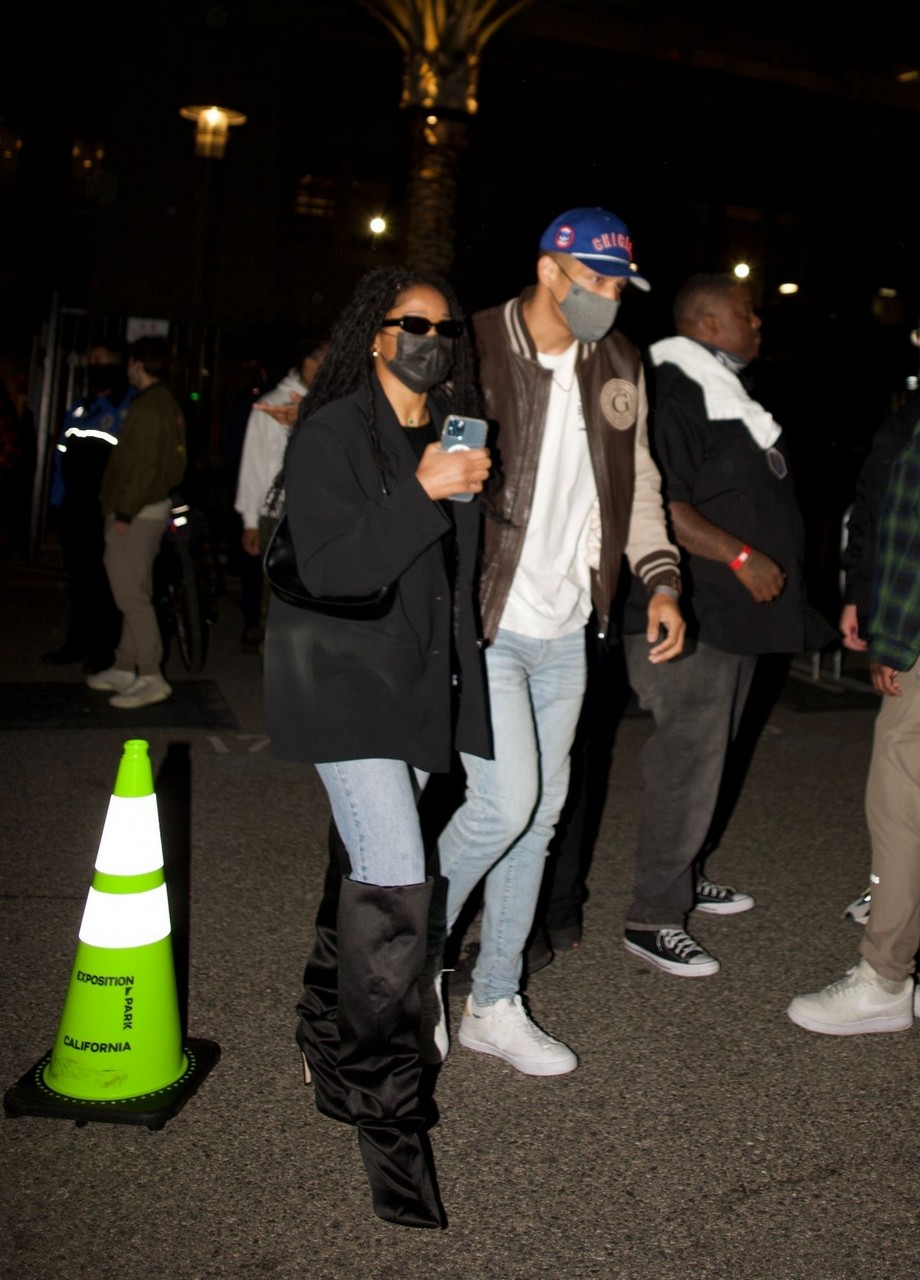 Keke Palmer Leaves Kanye West Drake S Free Larry Hoover Benefit Concert Los Angeles