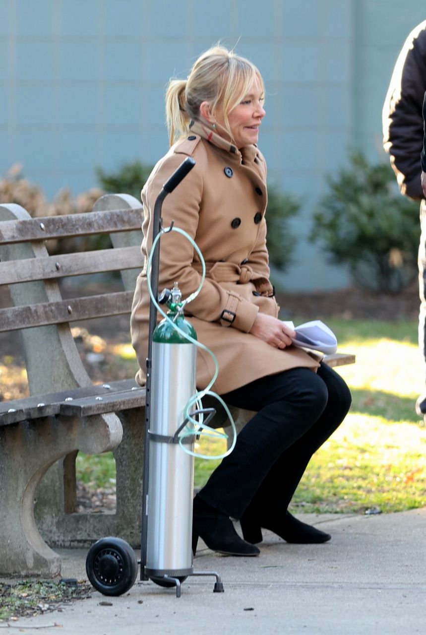Kelli Giddish On Set Of Law And Arder Special Victims Unit New York