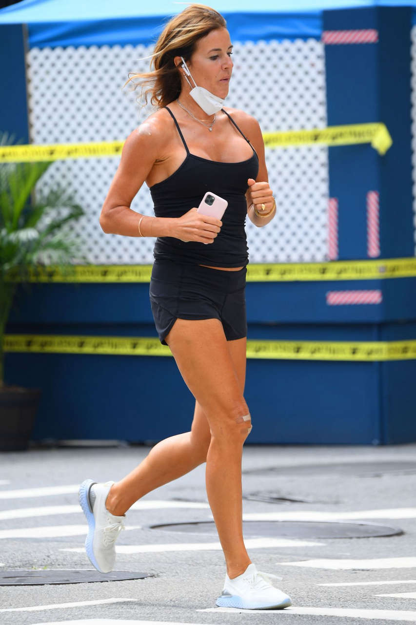 Kelly Bensimon Out Jogging New York