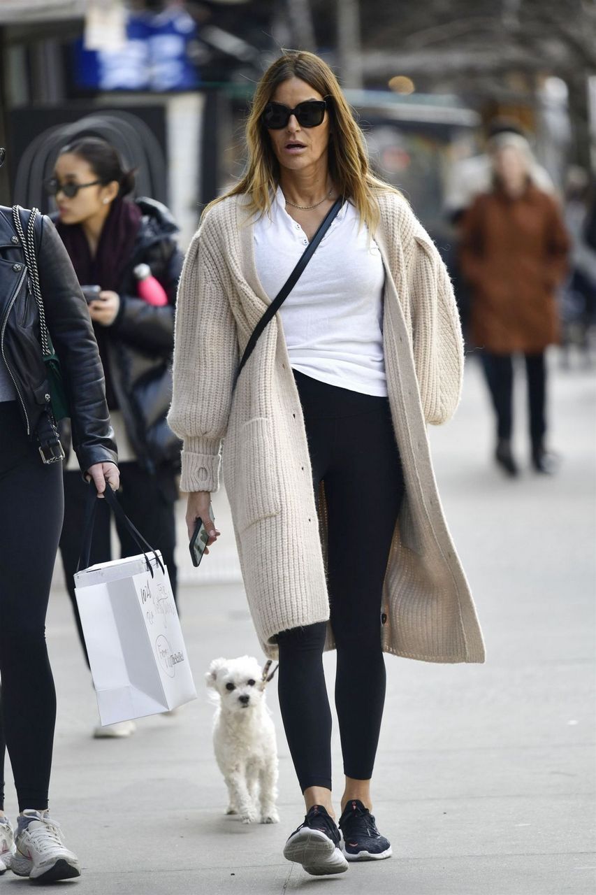 Kelly Bensimon Out With Her Dog New York