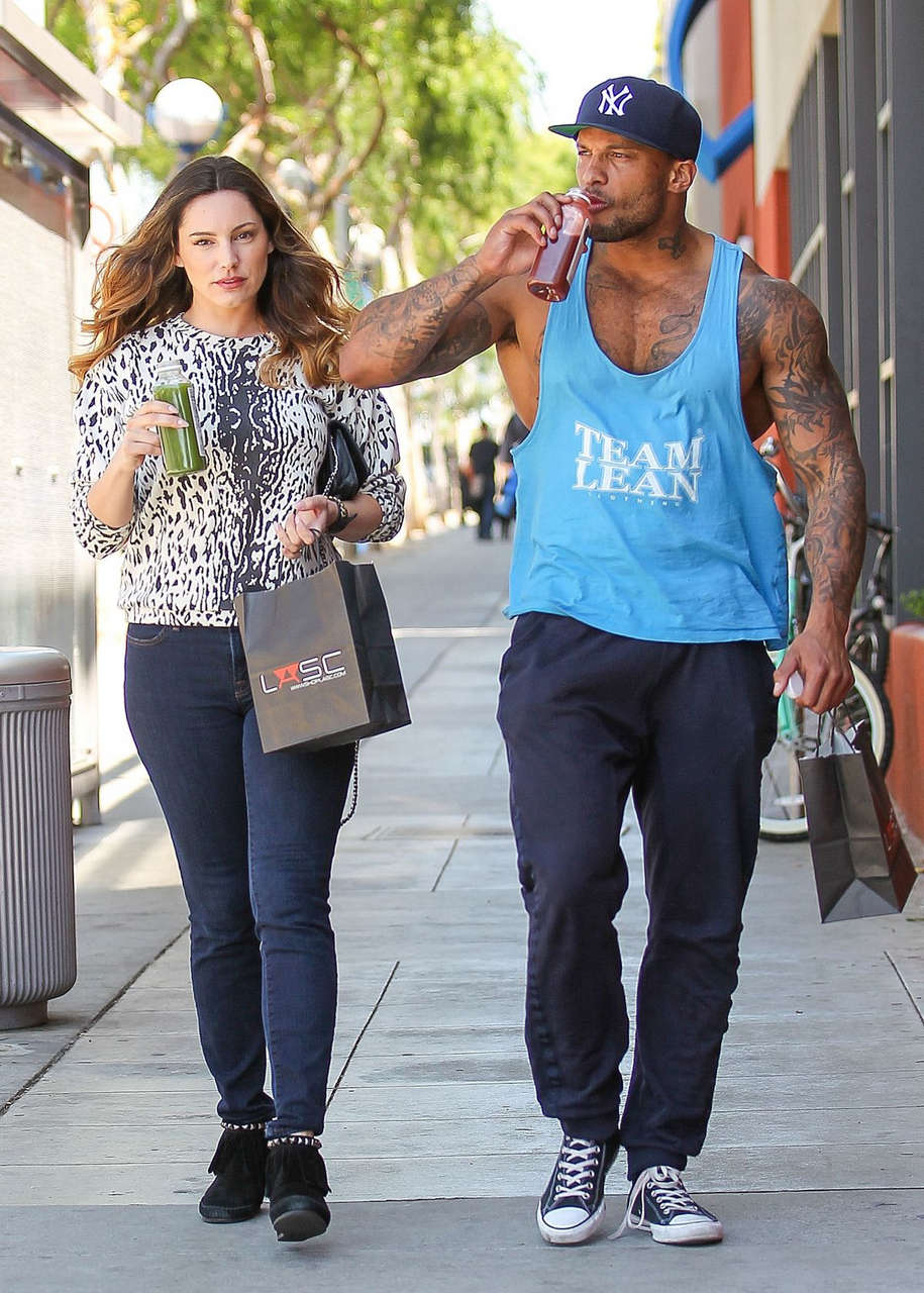 Kelly Brook David Mcintosh Out About Los Angeles