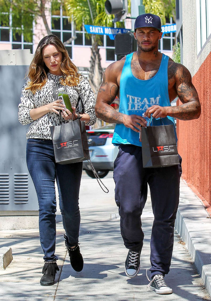 Kelly Brook David Mcintosh Out About Los Angeles