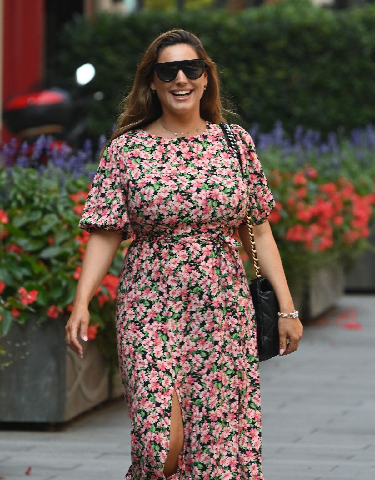 Kelly Brook Floral Summer Dress Leaves Global Radio London