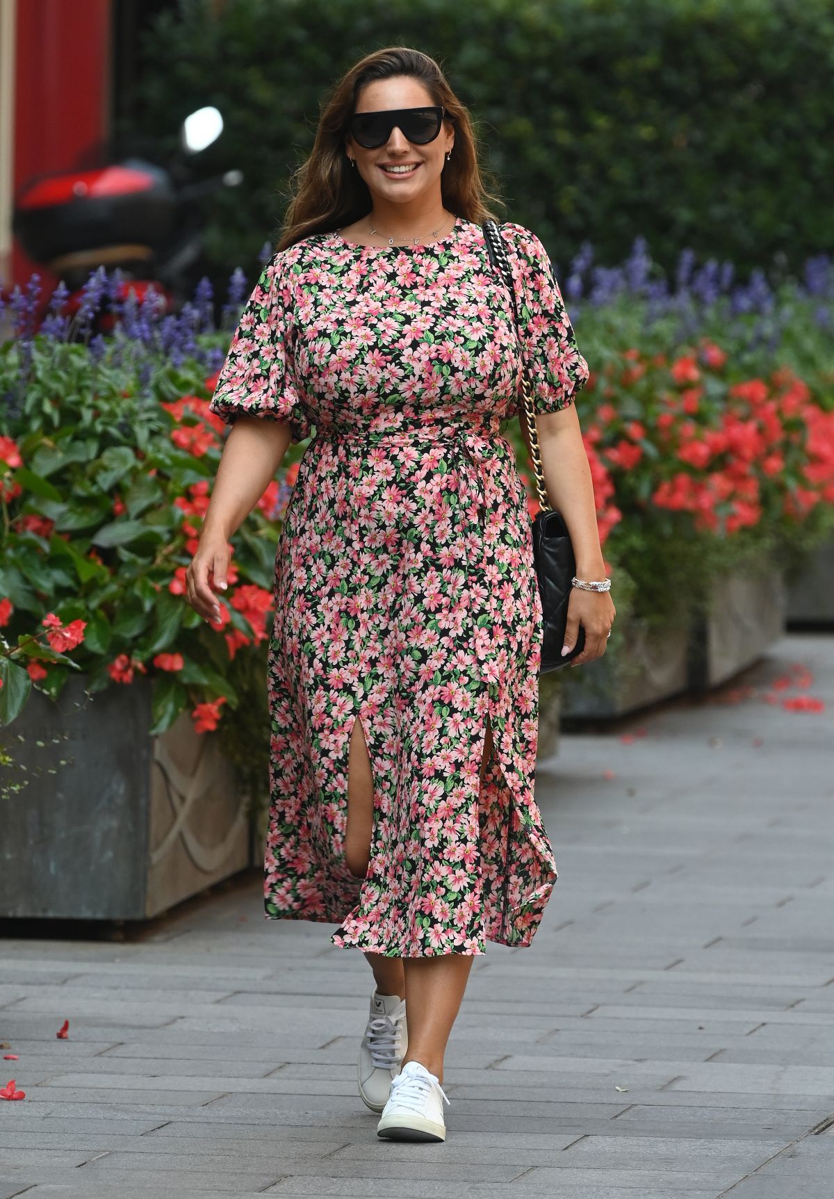 Kelly Brook Floral Summer Dress Leaves Global Radio London