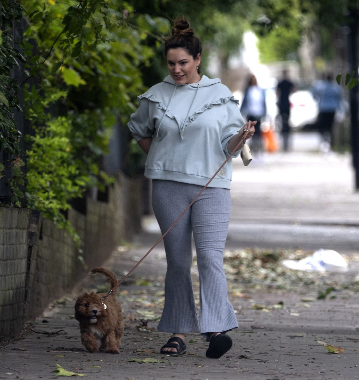 Kelly Brook Out With Her Dog Promrose Hill