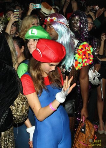 Kendall Jenner And Cara Delevingne Mario And Luigi From Super Mario Bros