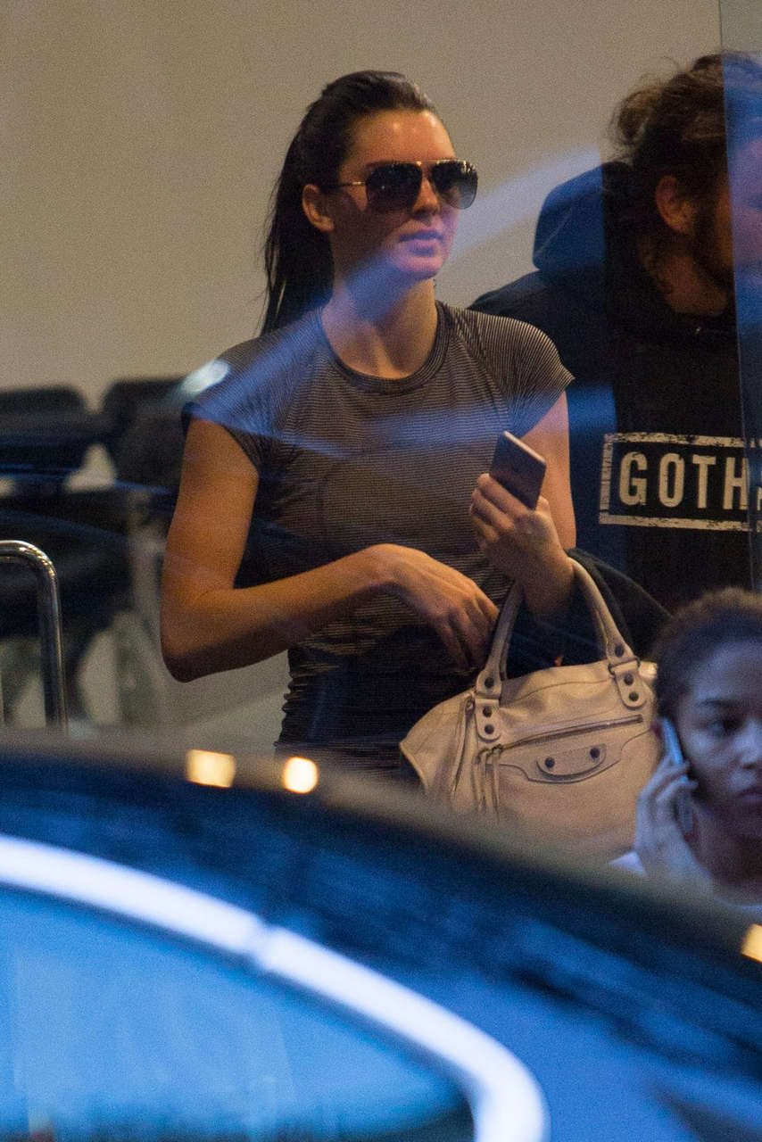 Kendall Jenner Arrives Gotham Boxing Gym New York
