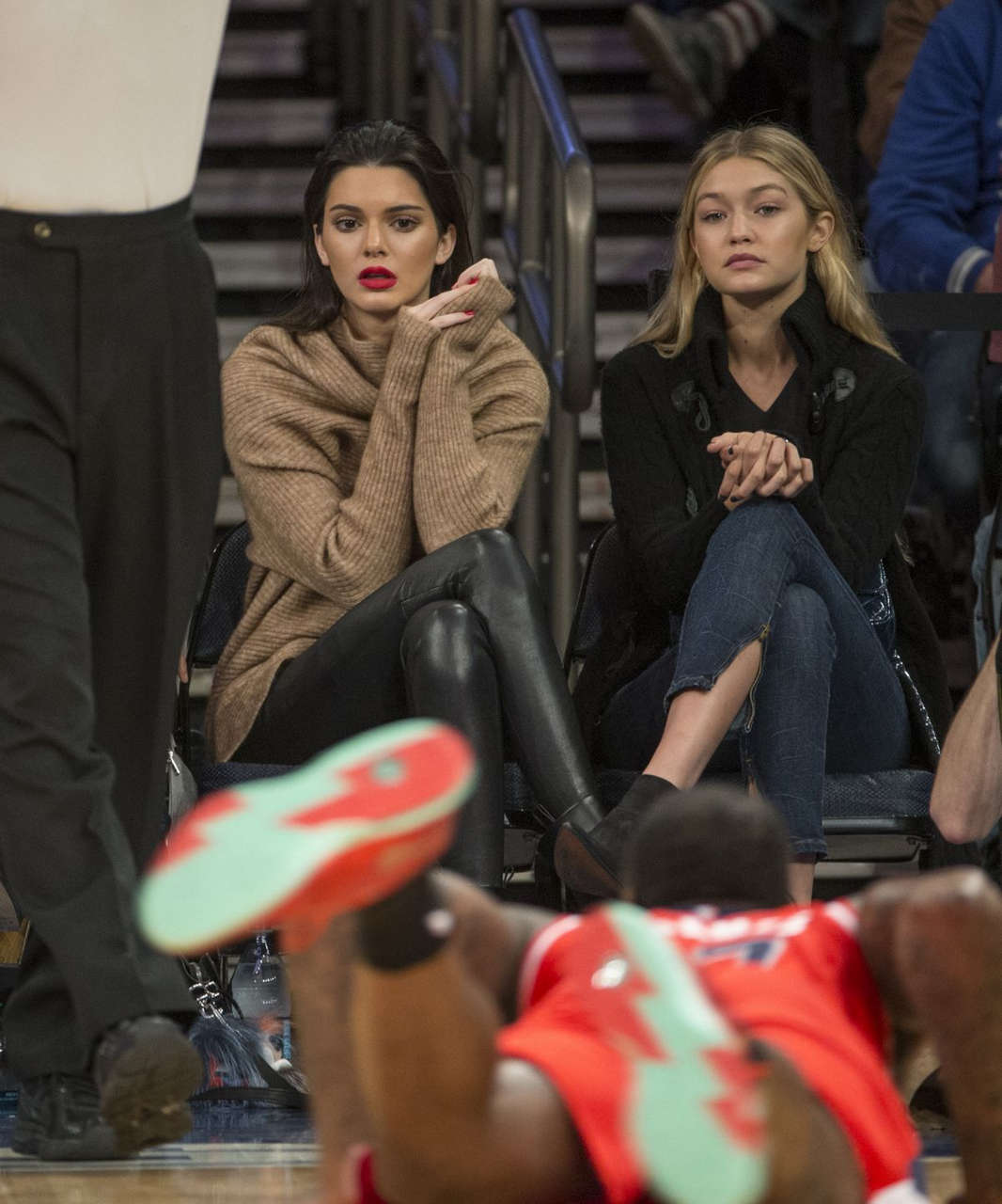 Kendall Jenner Gigi Hadid Hailey Baldwin Knicks Vs Wizards Game