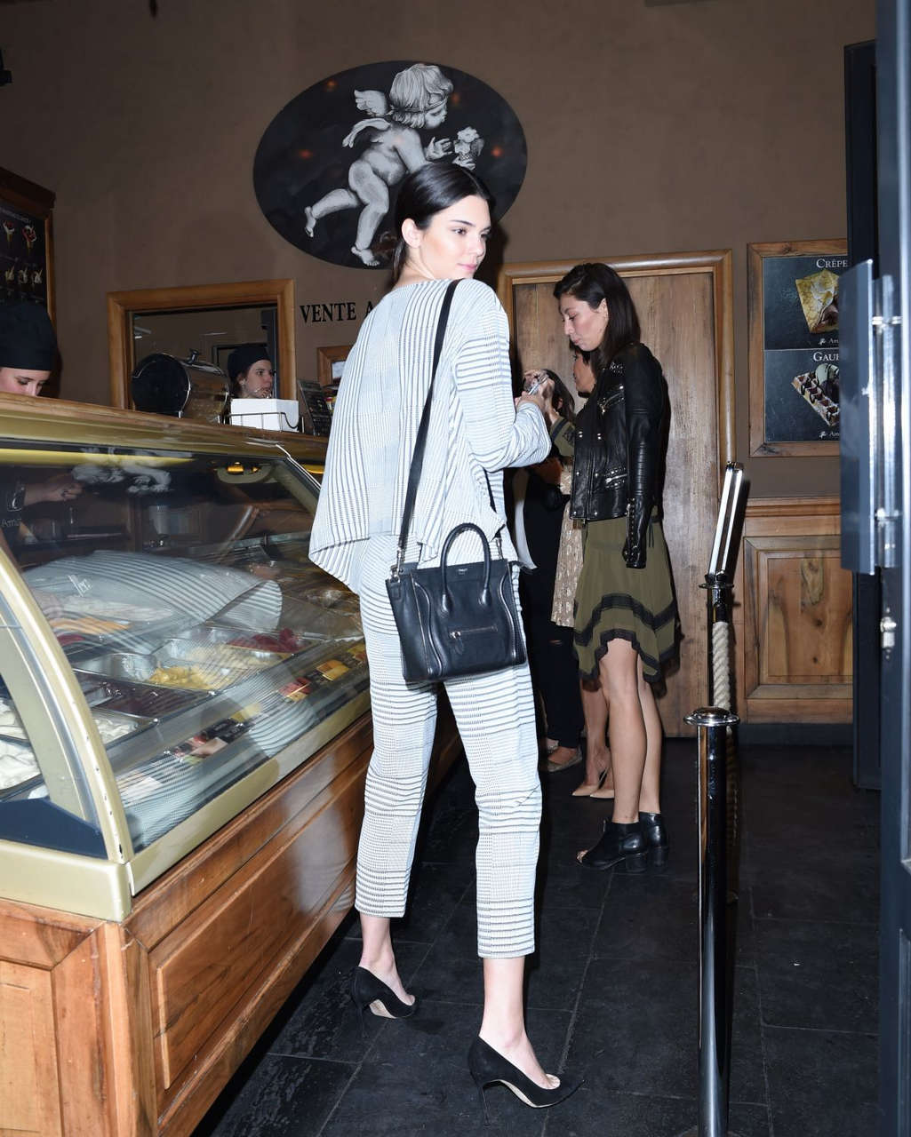 Kendall Jenner Out For Ice Cream Paris