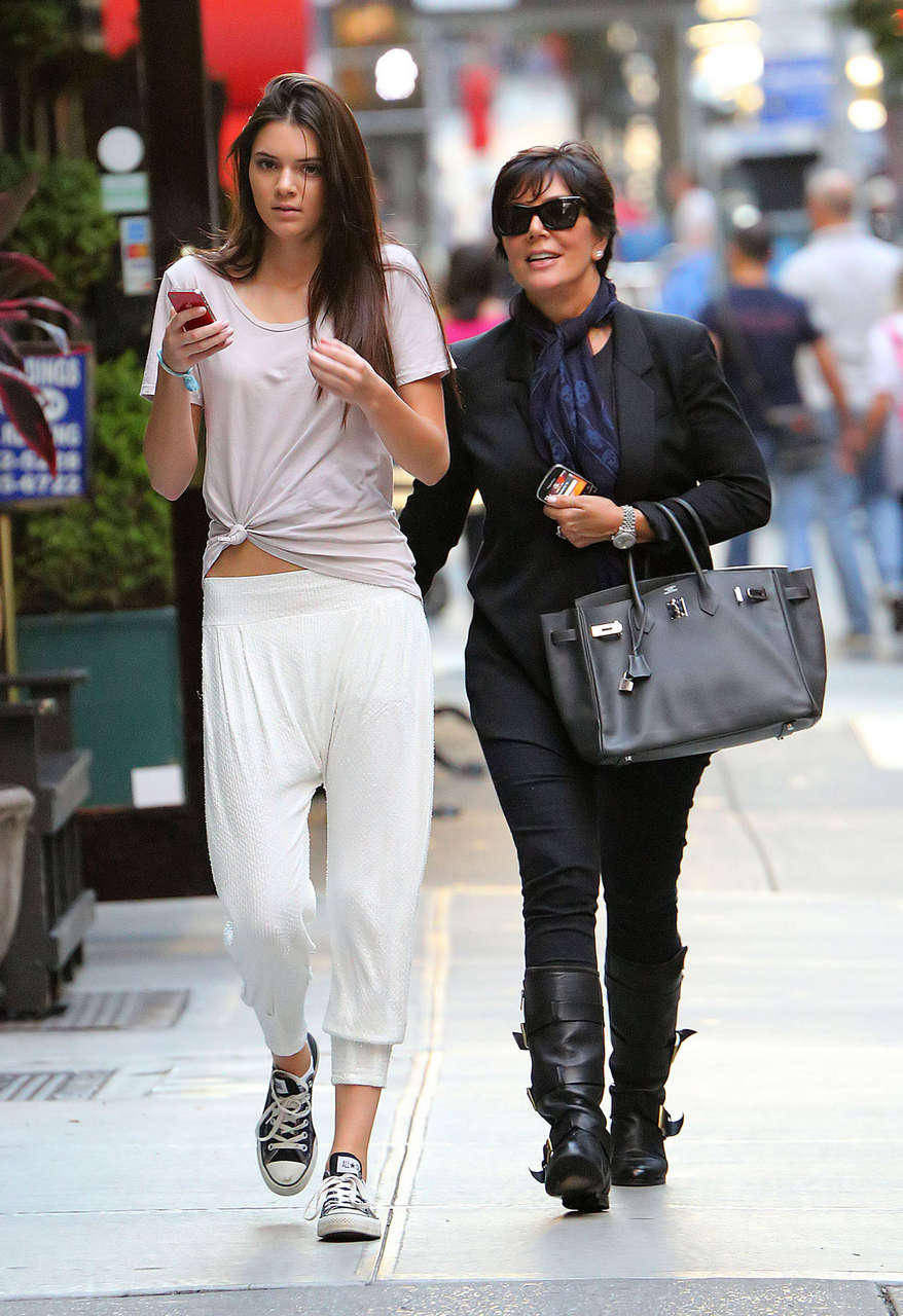 Kendall Kris Jenner Out About New York