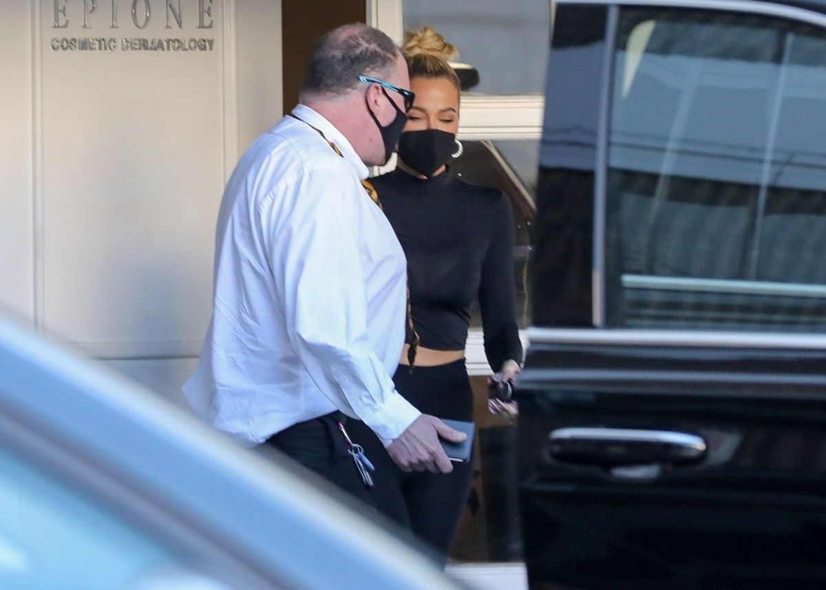 Khloe Kardashian Leaves Epione Skin Care Clinic Beverly Hills