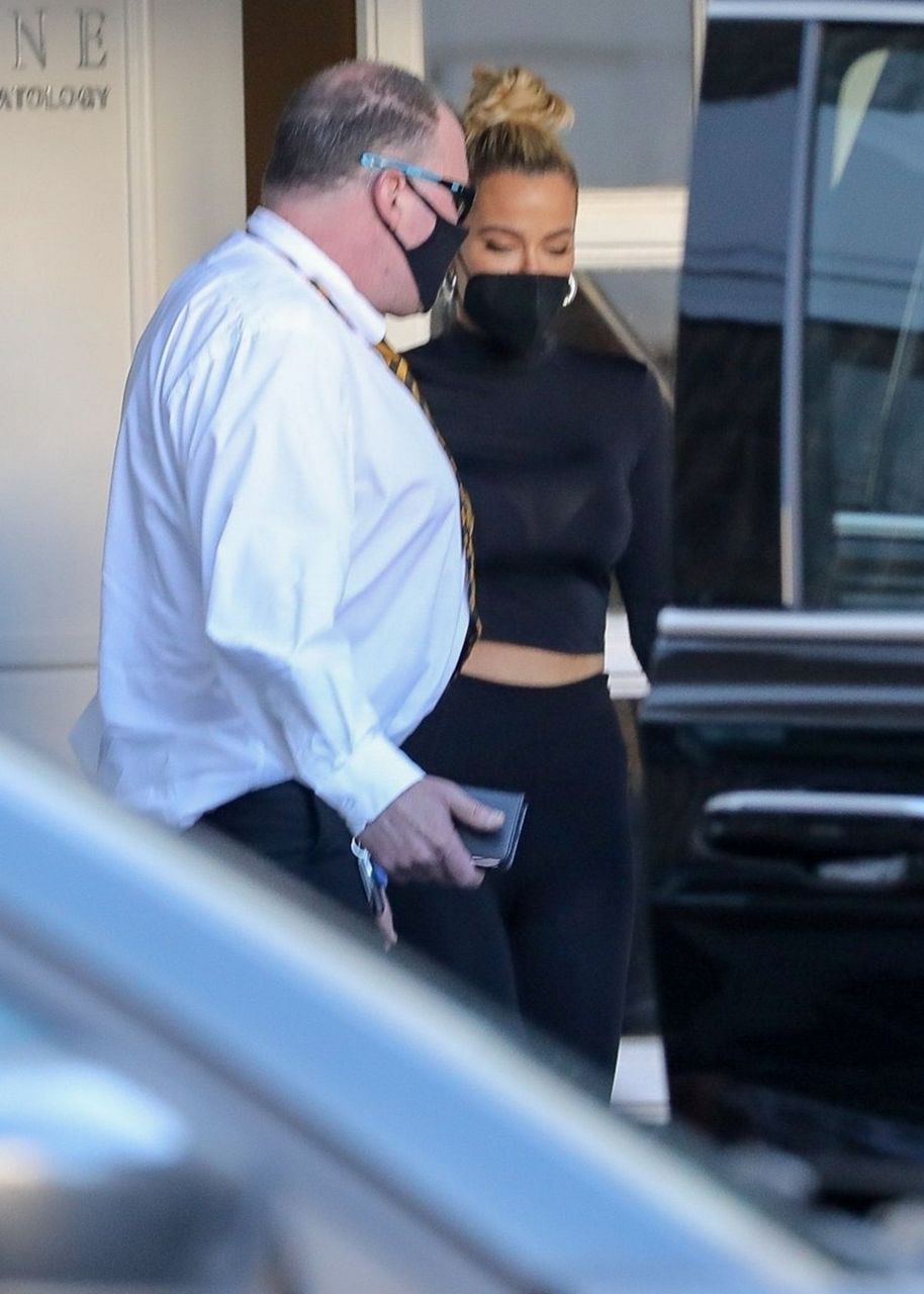 Khloe Kardashian Leaves Epione Skin Care Clinic Beverly Hills
