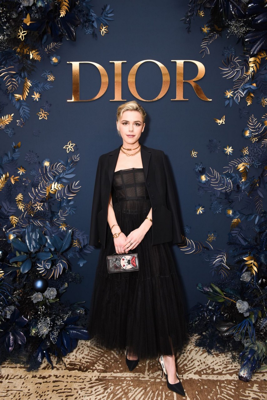 Kiernan Shipka Dior Beauty Celebrates J Adore With Holiday Dinner West Hollywood