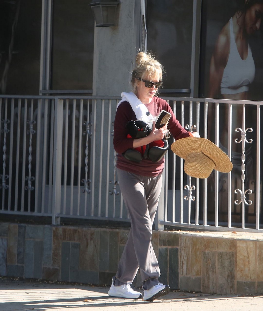 Kim Basinger Leaves Gym Los Angeles