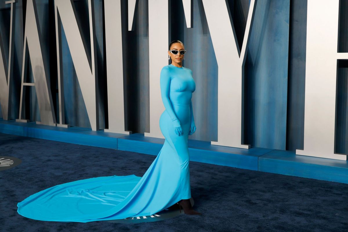 Kim Kardashian 2022 Vanity Fair Oscar Party Beverly Hills
