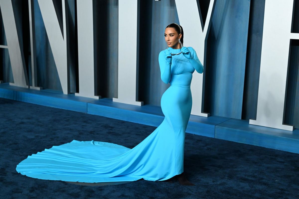 Kim Kardashian 2022 Vanity Fair Oscar Party Beverly Hills