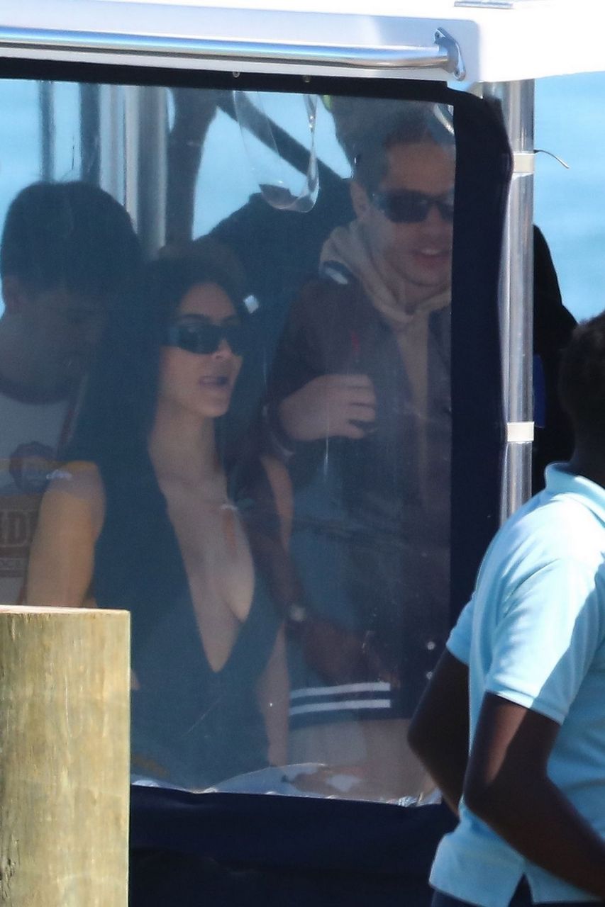 Kim Kardashian And Pete Davidson Arrives Bahamas