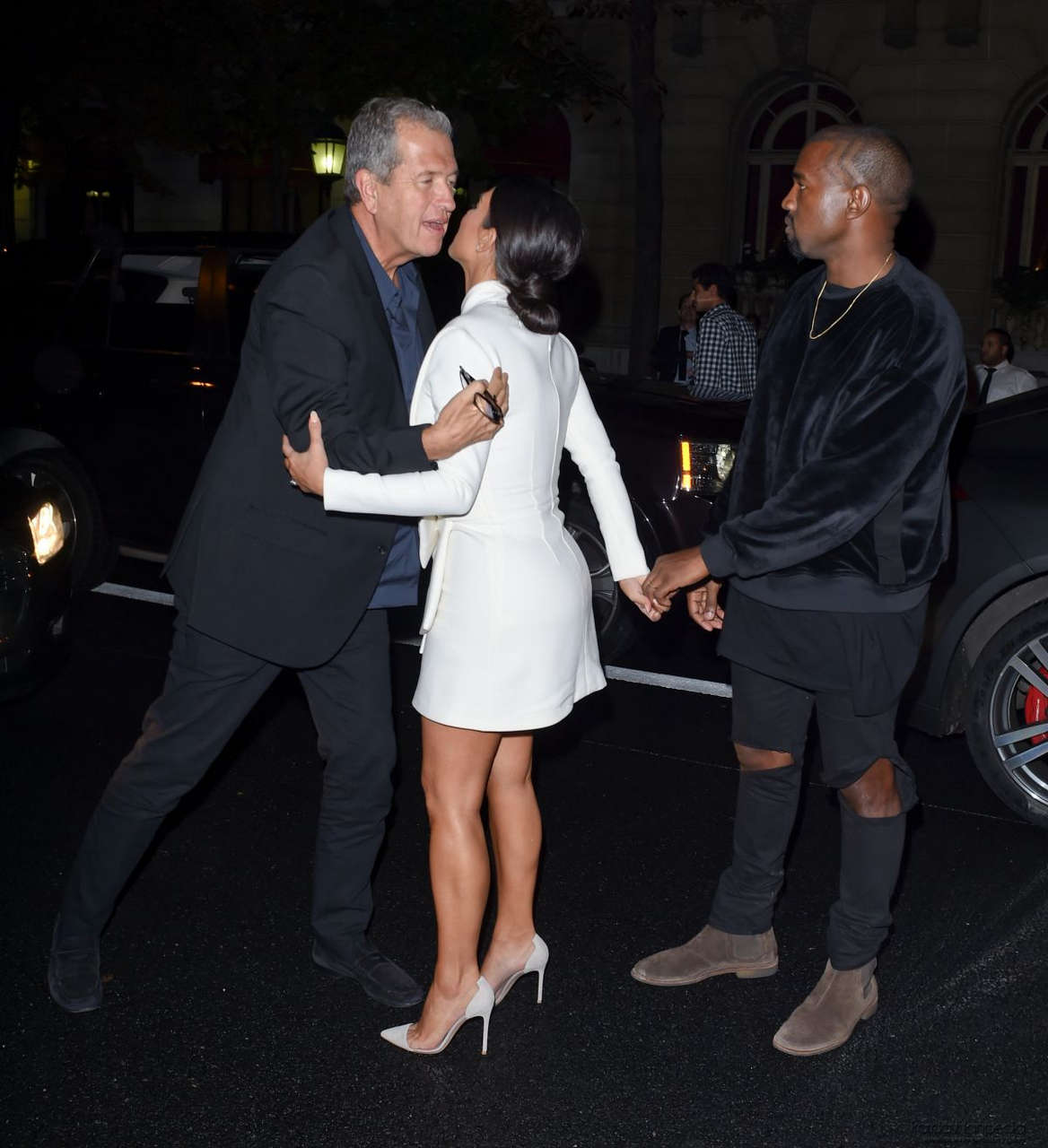 Kim Kardashian Arrives Party Fashion Week Paris