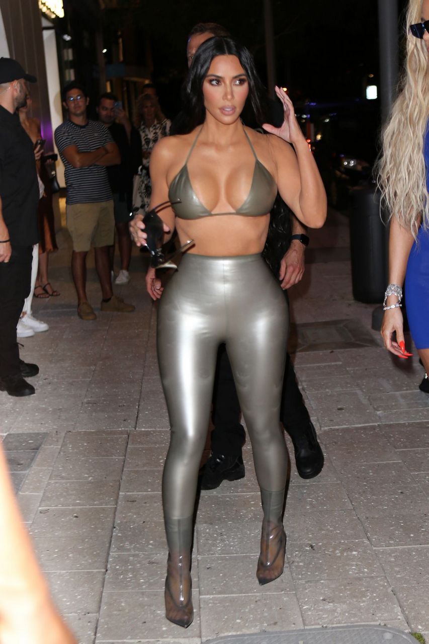 Kim Kardashian Her Skims Pop Up Shop Miami
