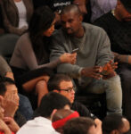 Kim Kardashian Kanye West Lakers Game Staples Center