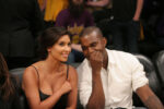 Kim Kardashian Kanye West Lakers Game Staples Center