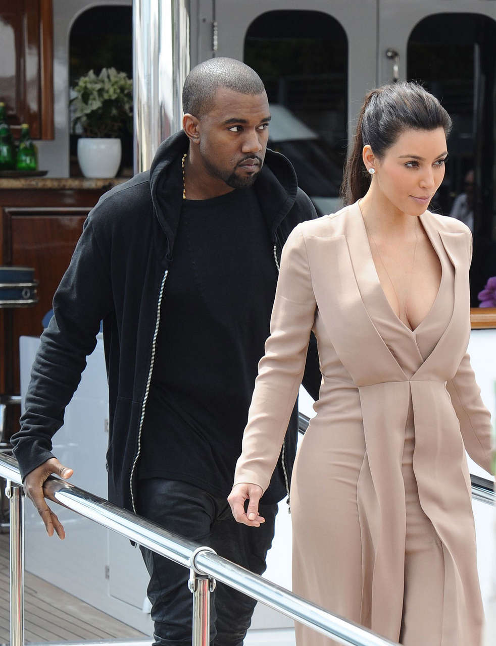 Kim Kardashian Kanye West Out About Cannes