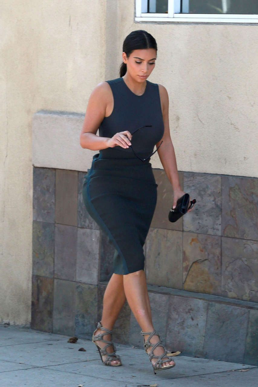 Kim Kardashian Kanye West Out Shopping Los Angeles