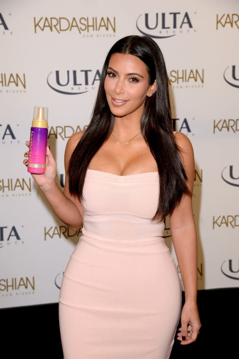 Kim Kardashian Kardashian Sun Kissed Promo Event