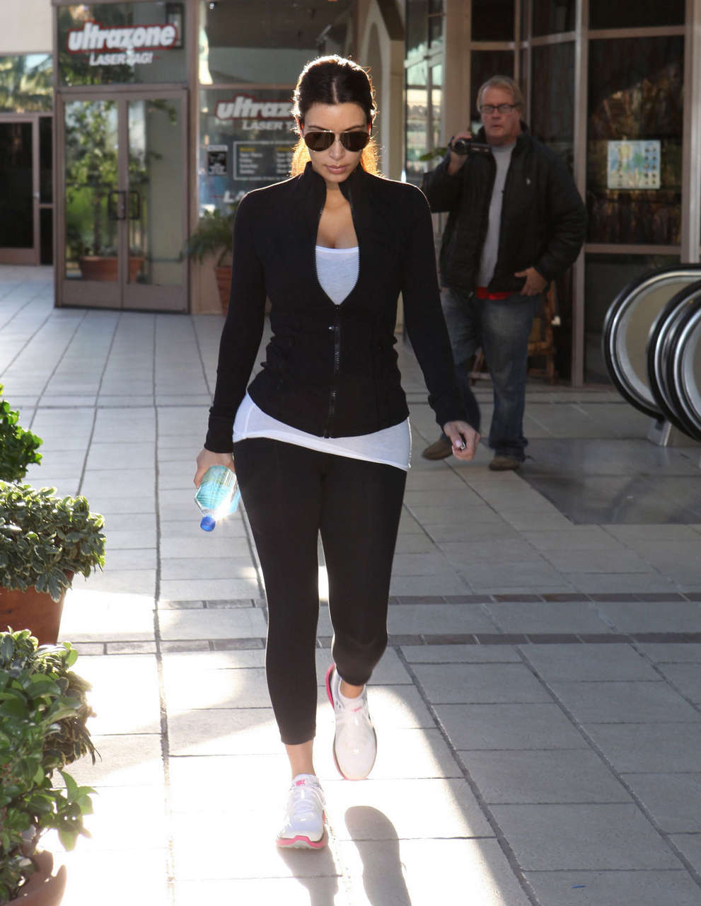 Kim Kardashian Leaves Fitness Class Toluca Lake