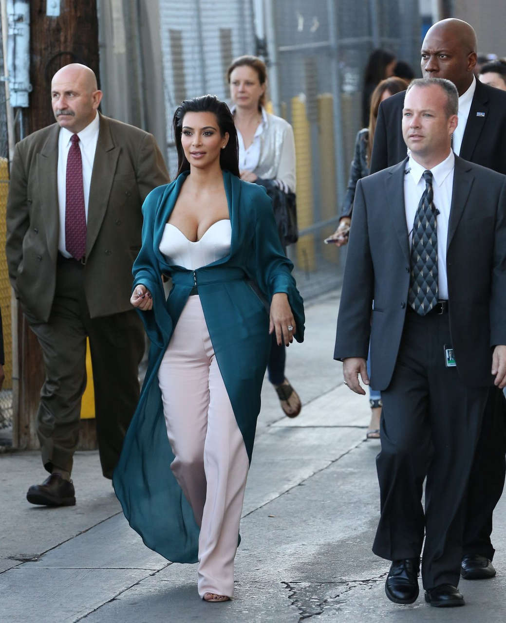 Kim Kardashian Leaves Jimmy Kimmel Live Los Angeles