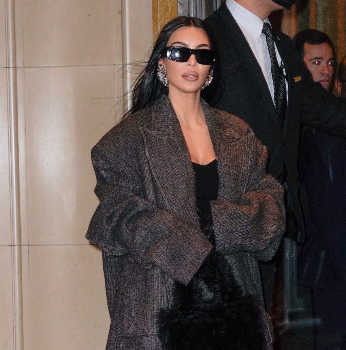 Kim Kardashian Leaves Ritz Carlton Hotel New York