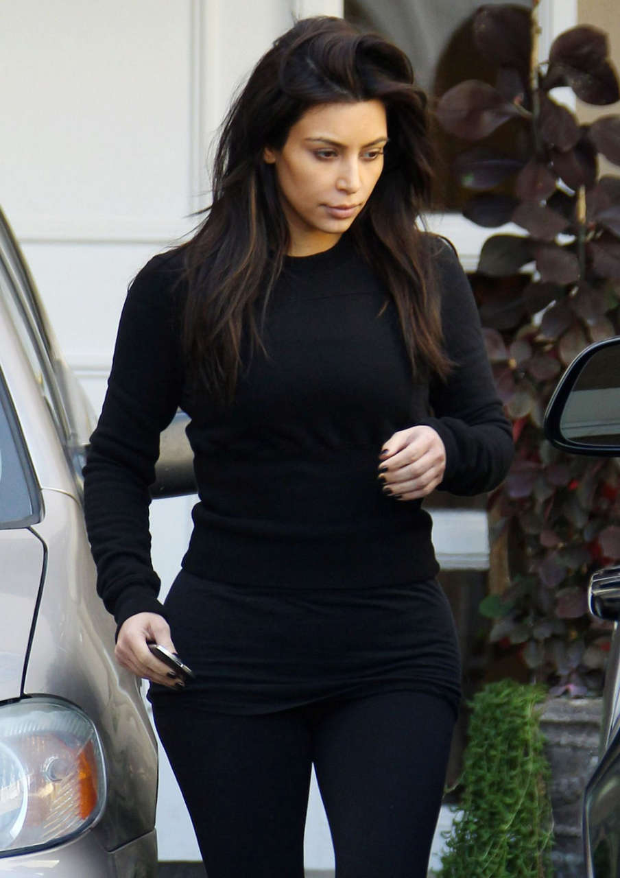 Kim Kardashian Leaves Skin Clinic Beverly Hills