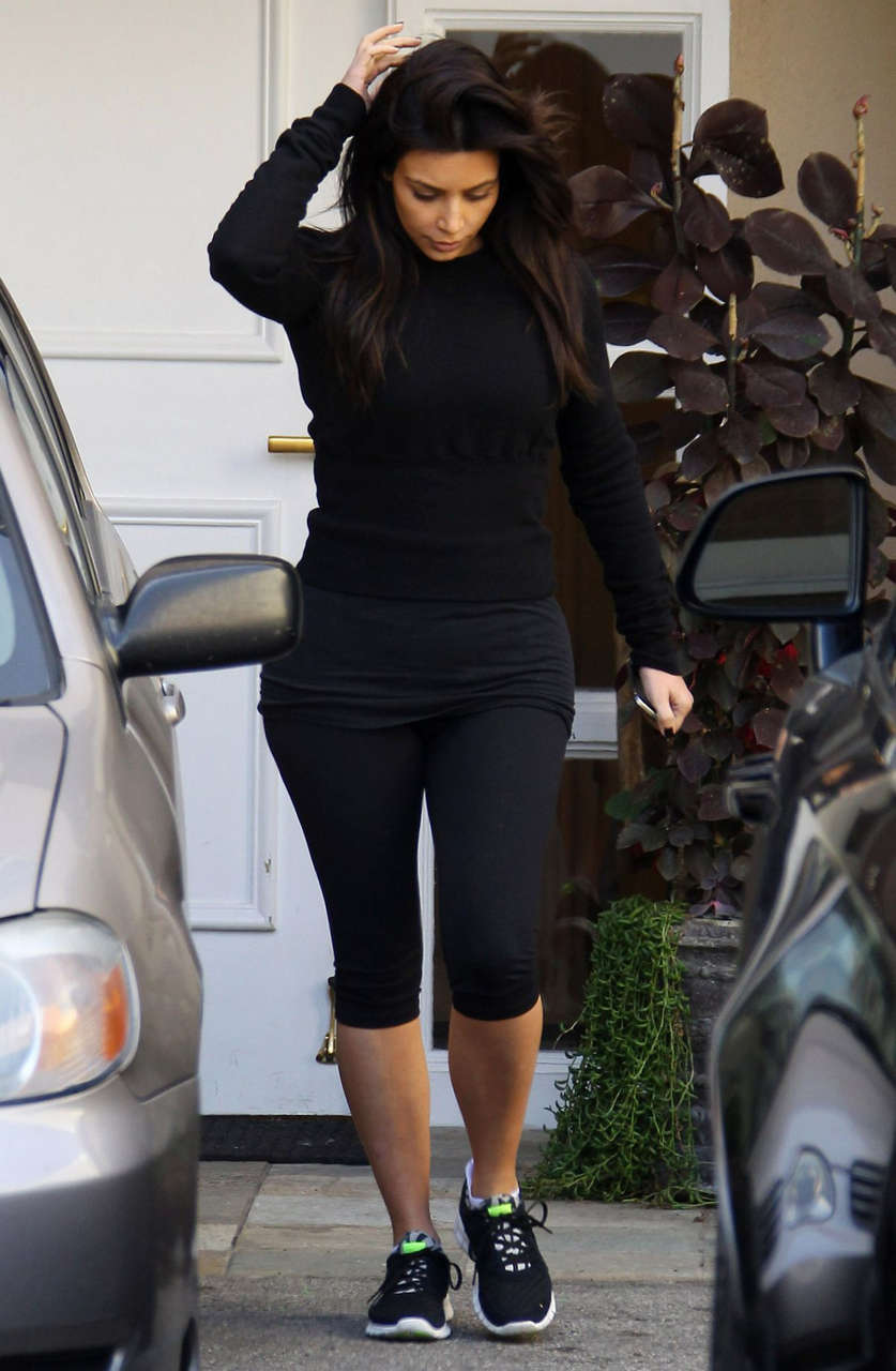 Kim Kardashian Leaves Skin Clinic Beverly Hills