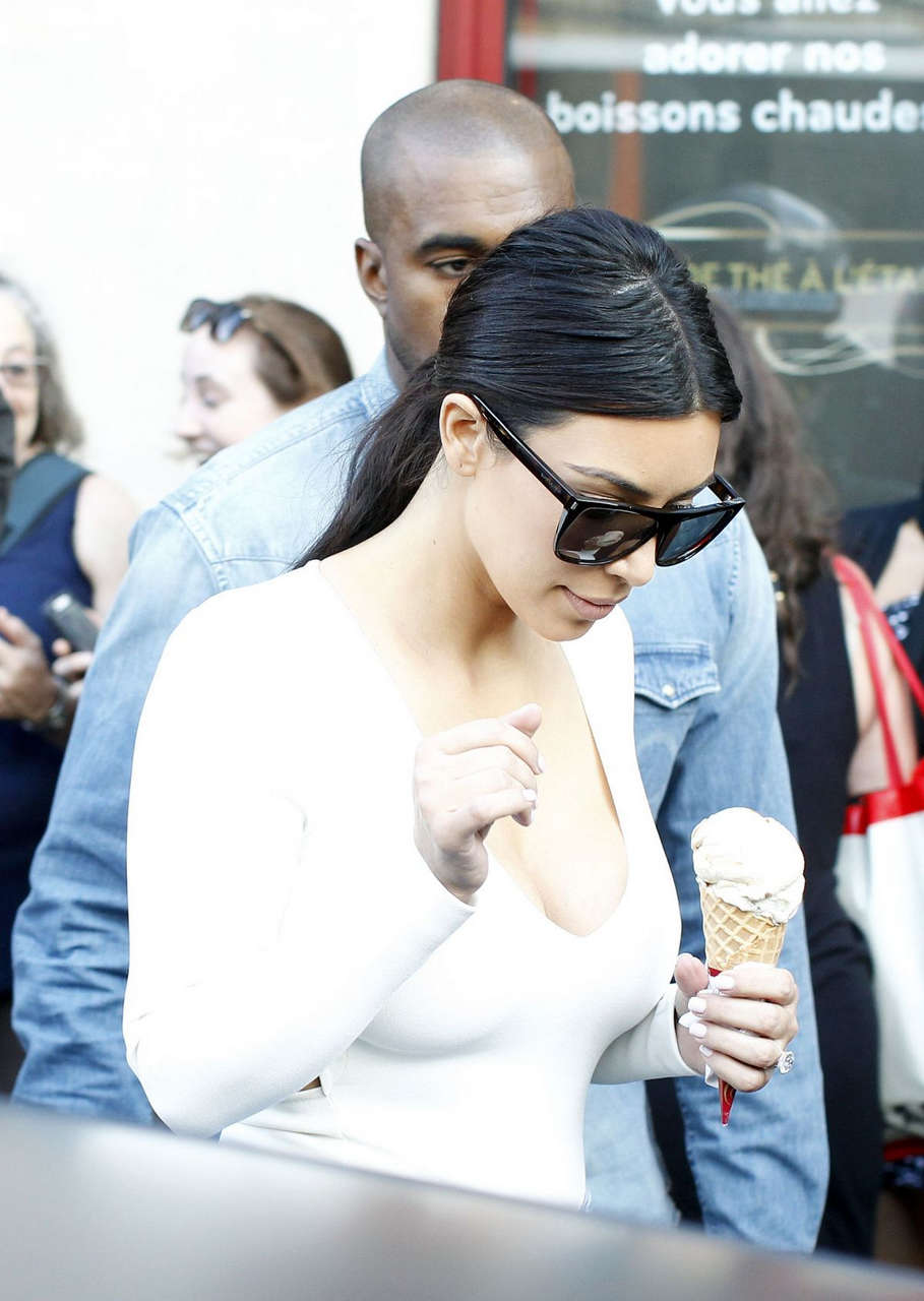Kim Kardashian Out About Paris