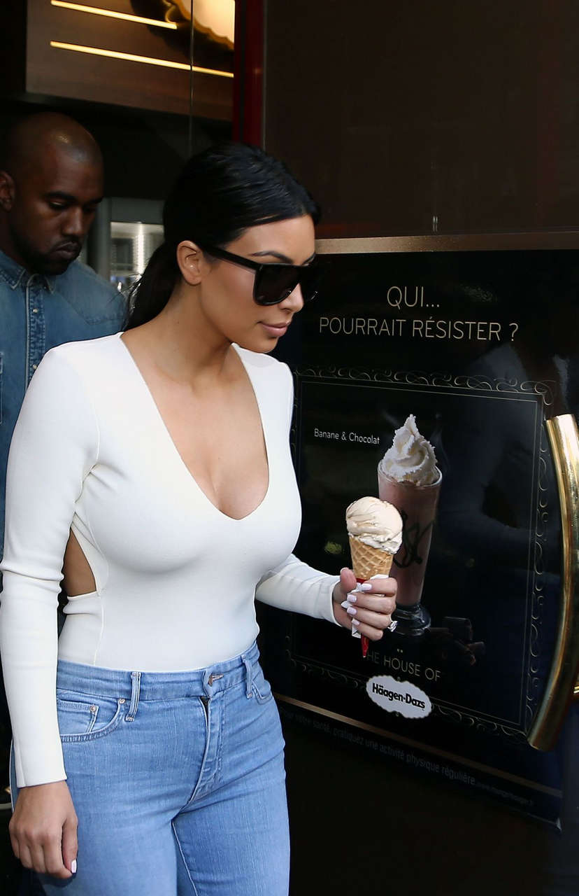 Kim Kardashian Out About Paris